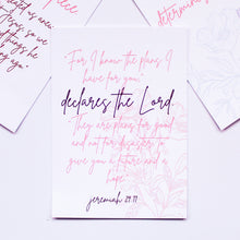 Load image into Gallery viewer, &#39;God&#39;s Plan&#39; Verse Cards | 3 Pack
